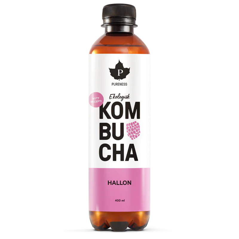 Pureness Ekologisk Kombucha Hallon 400 ml