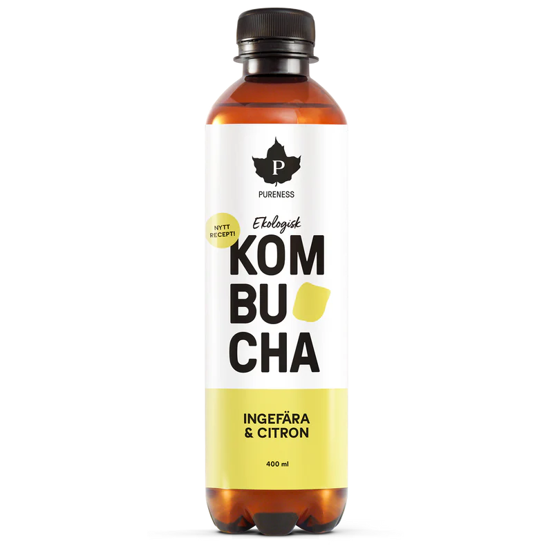 Pureness Ekologisk Kombucha Ingefära & Citron 400 ml